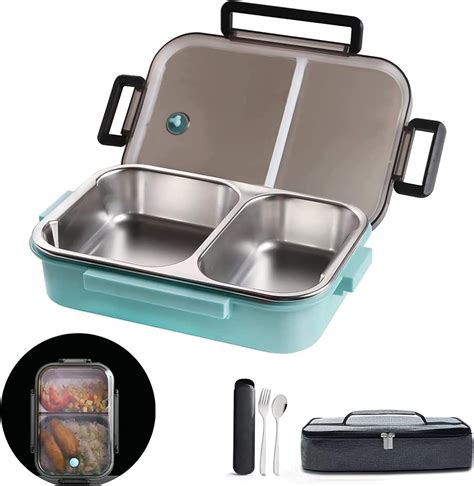 Ospard Stainless Steel Insulated Lunch Box 33 Ounces Blue SH 